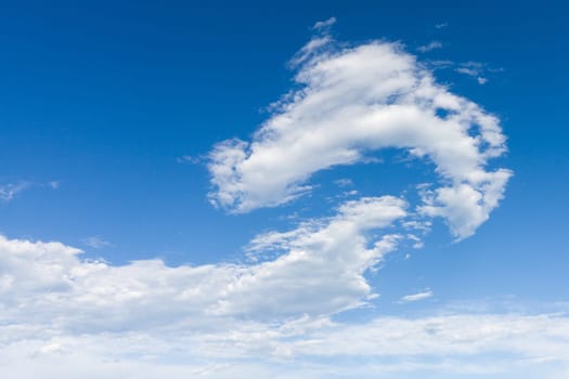 that's the question in the sky blue clouds