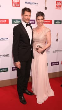 Cheryl Shepard and partner at the 'Goldene Bild der Frau 2016 in Hamburg