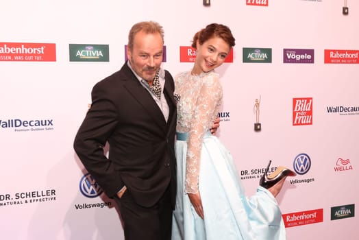 Till Demtroeder and Lisa Marie Koroll ,. at the 10 years GOLDENE BILD der FRAU – the big anniversary gala at hamburg's Stage Theater