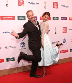 Till Demtroeder and Lisa Marie Koroll ,. at the 10 years GOLDENE BILD der FRAU – the big anniversary gala at hamburg's Stage Theater