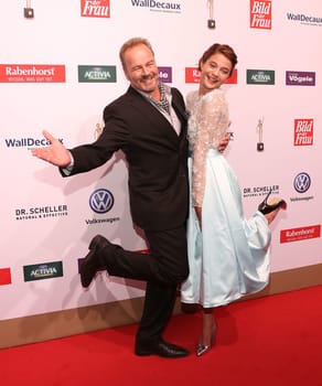Till Demtroeder and Lisa Marie Koroll ,. at the 10 years GOLDENE BILD der FRAU – the big anniversary gala at hamburg's Stage Theater