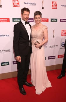 Cheryl Shepard and partner at the 'Goldene Bild der Frau 2016 in Hamburg