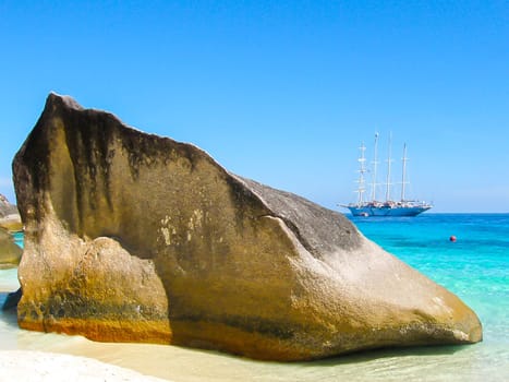The image of the bay of Similan Islands