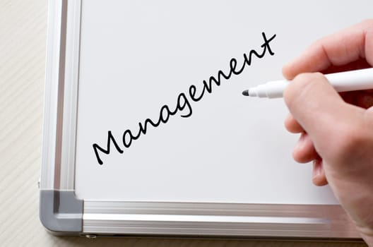 Human hand writing management on whiteboard