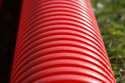 New plastic pvc pipe for a pipeline