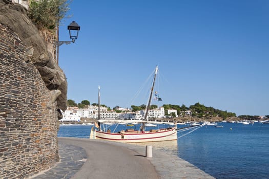 Port and bay of Cadaques at Costa Brava, Spain