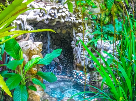 Ubud, Bali, Indonesia - April 13, 2012: View of SPA pool at Tjampuhan Spa hotel at Ubud