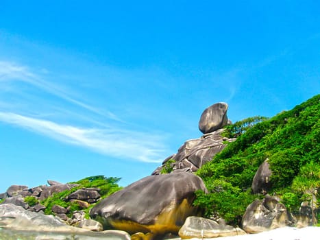 The image of the bay of Similan Islands
