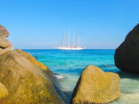 The image of the bay of Similan Islands