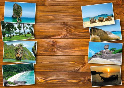 Thai travel, tourism concept - collage of Thailand images