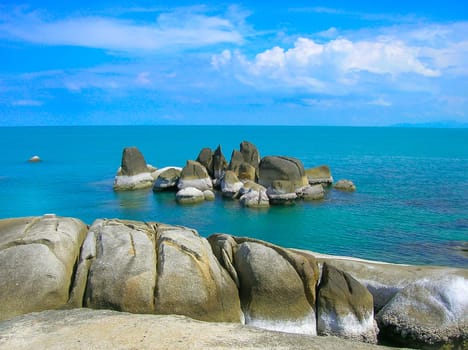 Grandfather rock and Grand mother rock, Lamai beach, Koh Samui