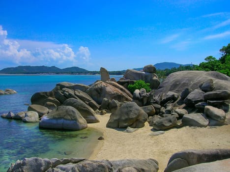 Grandfather rock and Grand mother rock, Lamai beach, Koh Samui