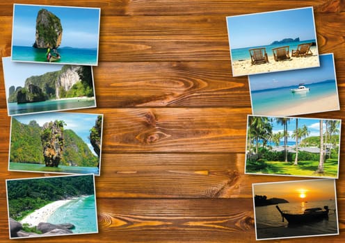 Thai travel, tourism concept - collage of Thailand images