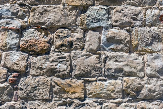 Background of a brown natural stone wall