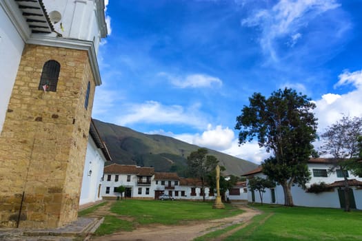 Convent of San Francisco and park in Villa de Leyva, Colombia