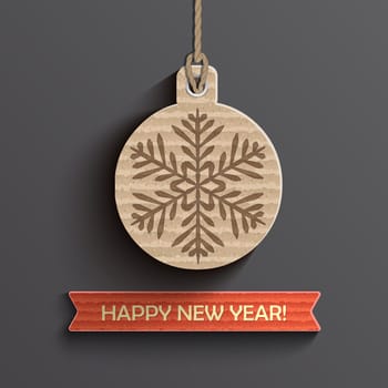 Creative happy new year design. Vector illustration.
