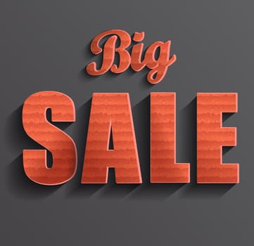 Big sale banner. Discount concept illustration. For retail