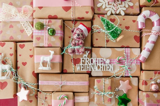 Small gifts with decoration for Christmas