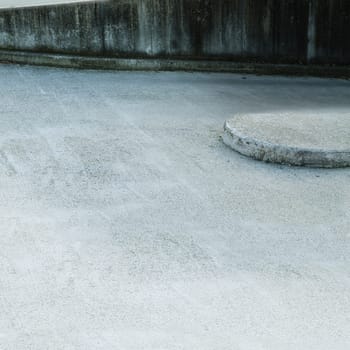 Concrete on the road