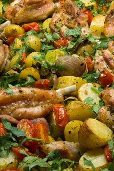 provencalisches Grillgemüse mit Putenunterkeulen