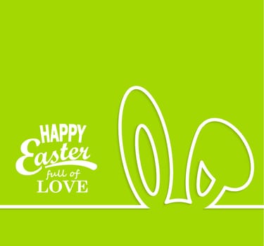 Happy easter cards illustration in line style. Vector.