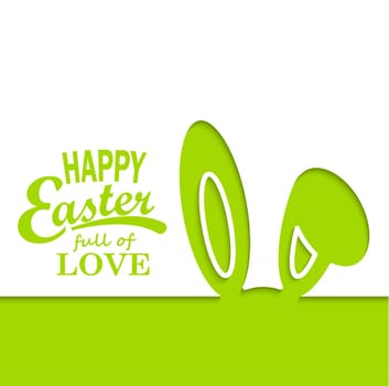 Happy easter cards illustration in line style. Vector.