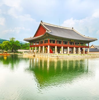 Gyeonghoeru Royal Banquet Hall. Gyeongbokgung Palace. Seoul. South Korea.