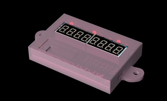 Modelled for 3d printing case for DIY electronic. 3d render