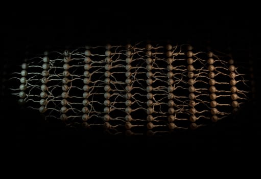 Neural net. Neuron network and links. 3d render