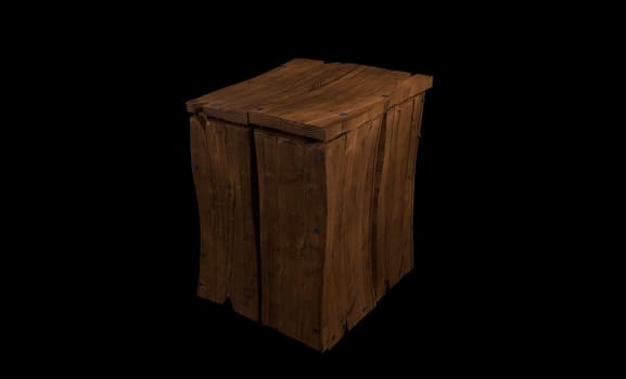 old antique funny cartoon wooden box