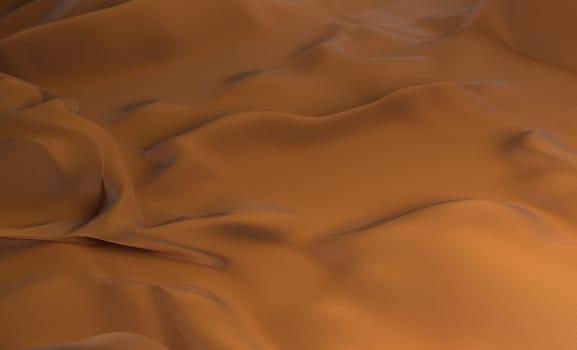 golden fabric silk waves texture 3d render