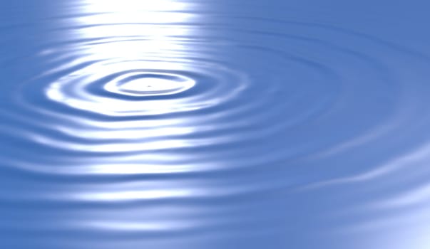 water wave ripples blue color with reflections