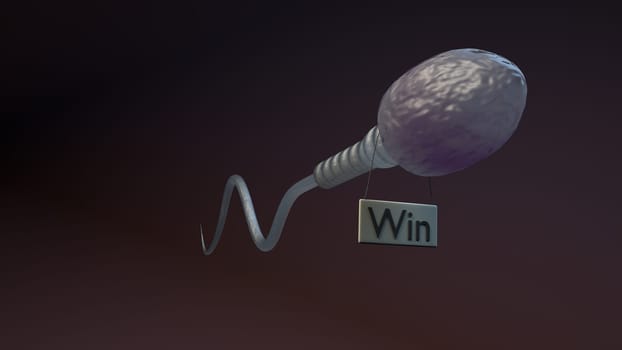 A single male sperm cell win many