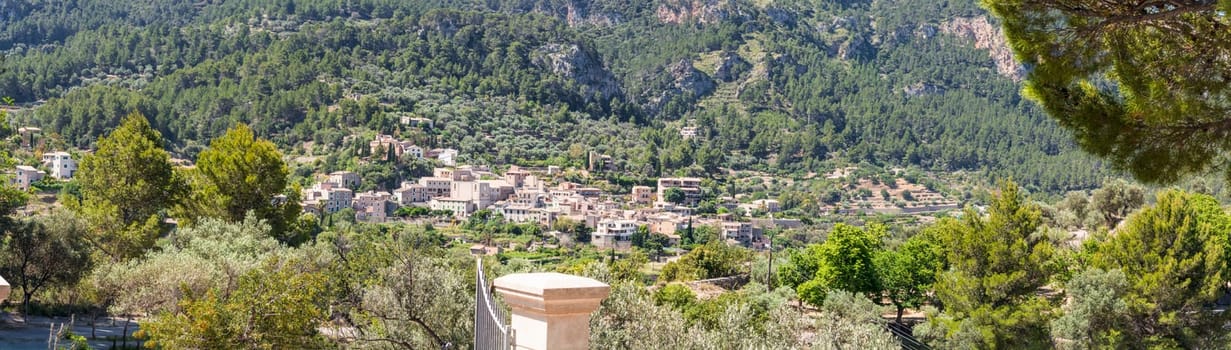 Mountain village on the west coast of Mallorca in Spain..