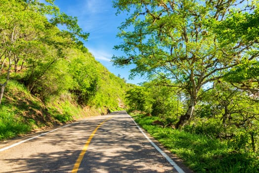 Road between the colonail towns of Barichara and Guane