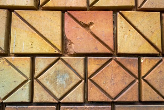 Closeup details of the exterior of the cathedral in Barichara, Colombia