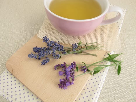 Herbal tea with lavender