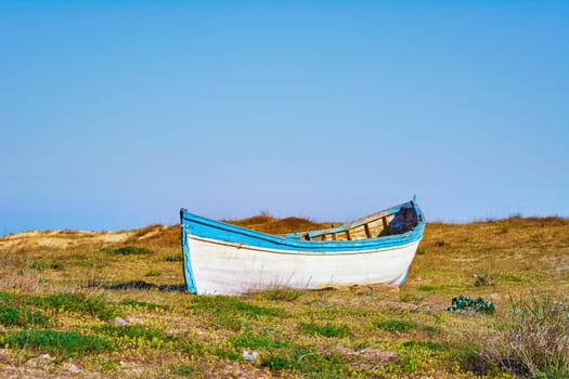 Old Boat on Shore of the Black Sea