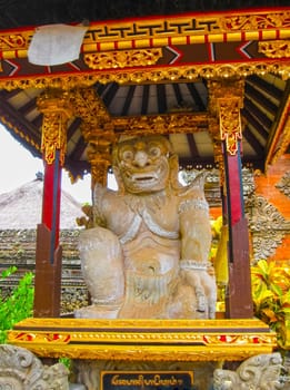 Batuan, Bali, Indonesia - December 28, 2008: The Puseh Batuan Temple at Bali Indonesia