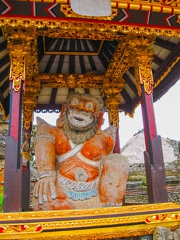 Batuan, Bali, Indonesia - December 28, 2008: The Puseh Batuan Temple at Bali Indonesia