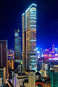 Hong Kong Modern City Night