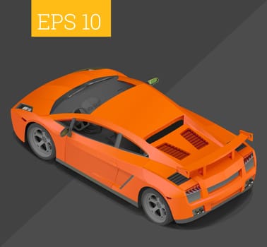 sport car eps10 vector illustration. luxurious coupe