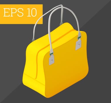 women handbag modern eps10 vector 3d illustration