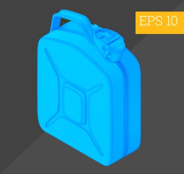 gasoline jerrycan eps10 vector illustration. benzine canister