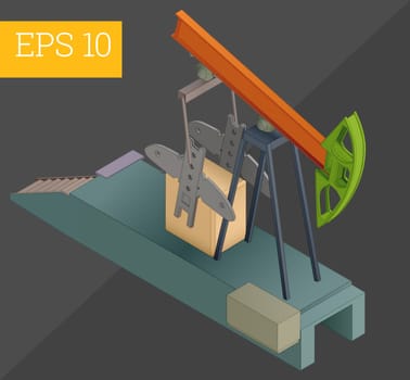 oil rocker eps10 vector illustration