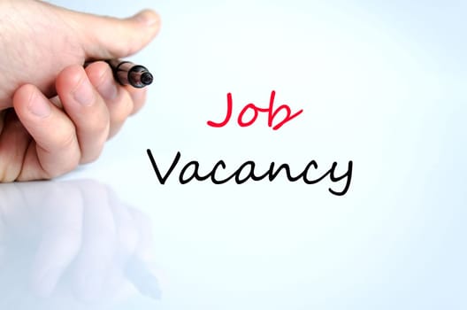 Job vacancy text concept isolated over white background