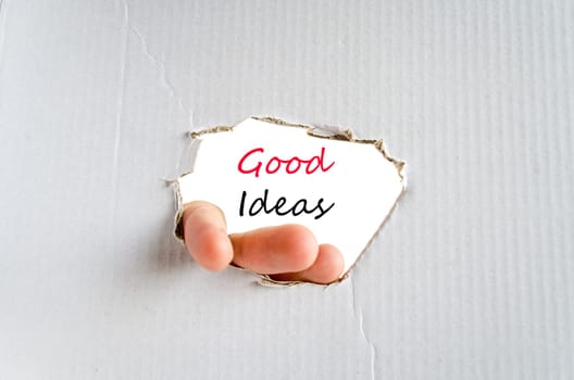 Good ideas text concept isolated over white background