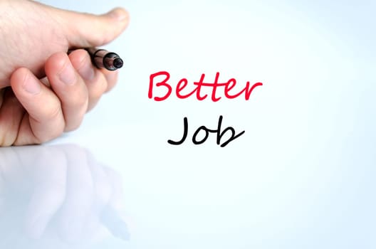 Better job text concept isolated over white background