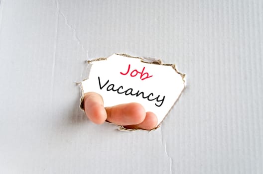 Job vacancy text concept isolated over white background