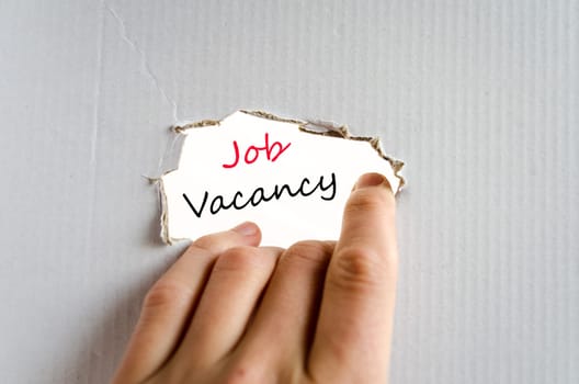 Job vacancy text concept isolated over white background